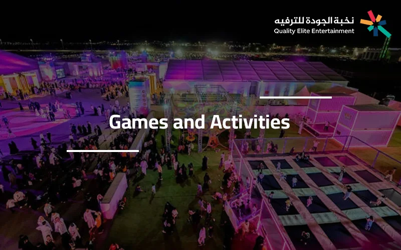 Organizing interactive entertainment activities at events and occasions