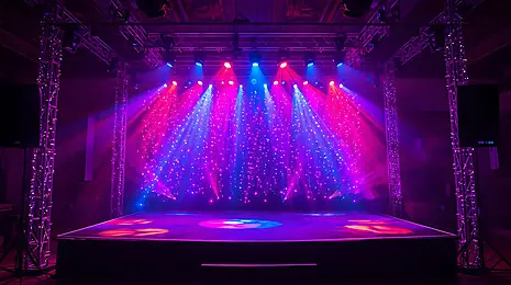 أنظمة صوت وإضاءة احترافية لتنظيم الحفلات والمناسبات