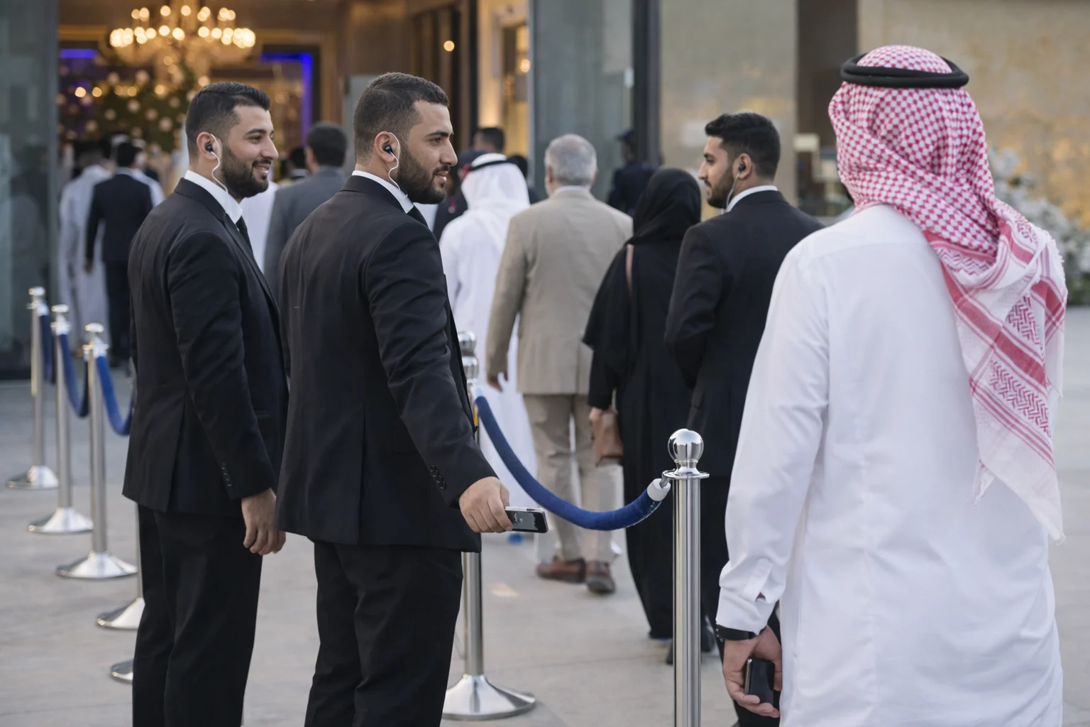 فريق تنظيم ورجال أمن لإدارة الفعاليات باحترافية