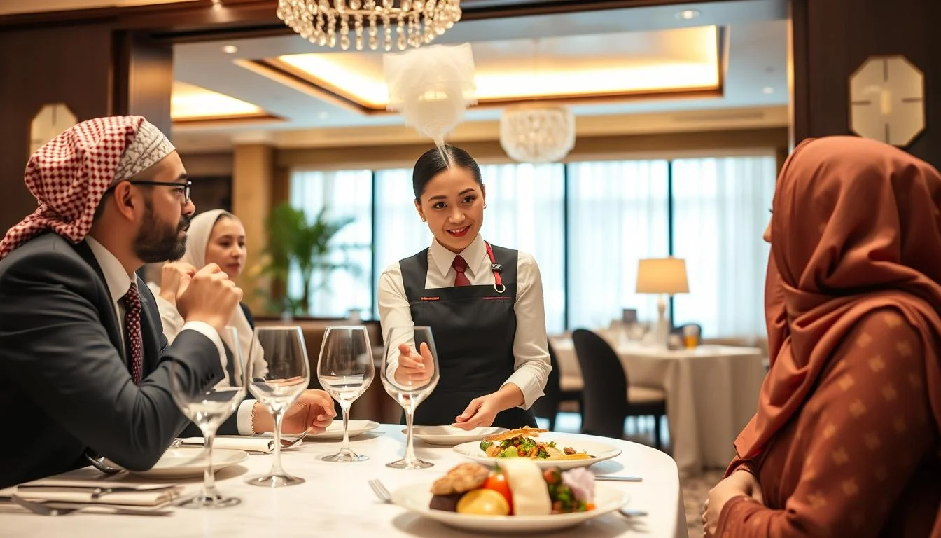 فريق ضيافة مدرب لخدمة الحضور في الفعاليات