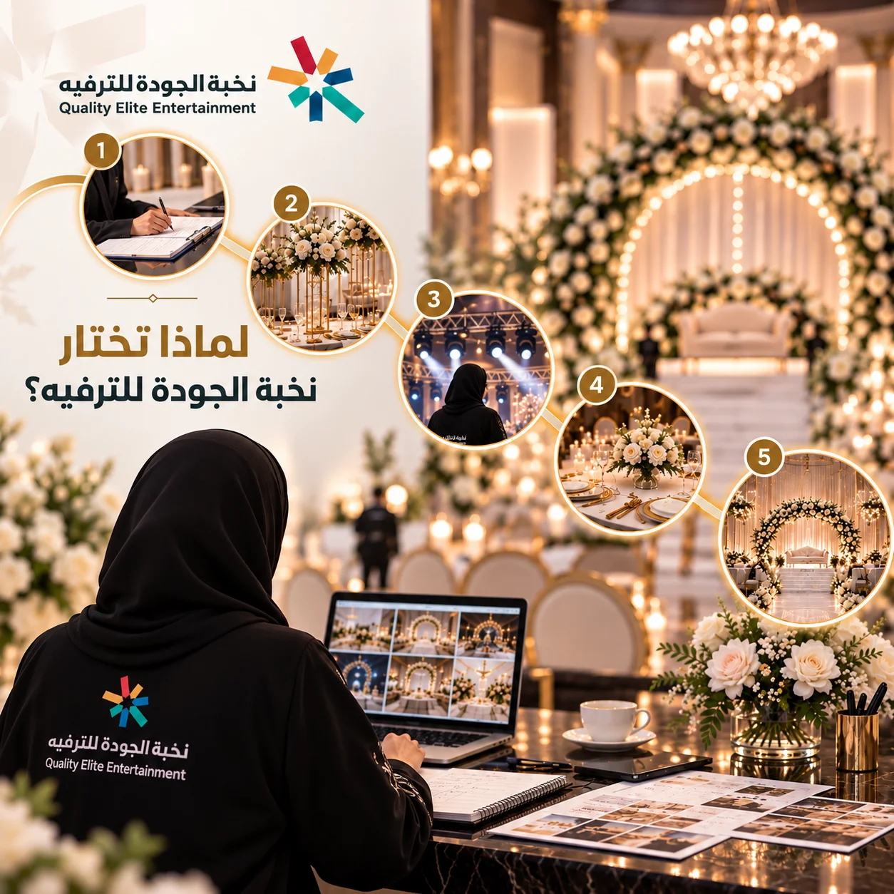 خطوات تنظيم وتجهيز حفل الزفاف من التخطيط إلى التنفيذ